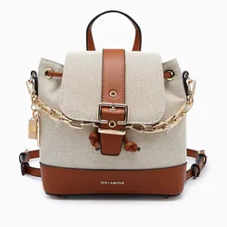 Balo Lyn Sedara Mini Backpack Beige L26CBWB017 Màu Be Nâu