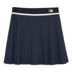 Chân Váy Xếp Ly Nữ MLB Classic Sports Accordion Pleated LA Dodgers 3FSKG0334-07YND Màu Xanh Navy