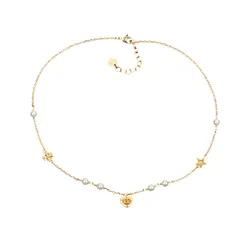 Dây Chuyền Nữ Dior Lucky Necklace Màu Vàng Gold