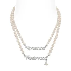 Dây Chuyền Nữ Vivienne Westwood Amelia Pearl Màu Trắng