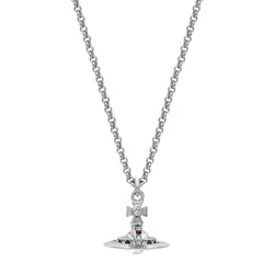 Dây Chuyền Nữ Vivienne Westwood New Petite Orb Pendant Necklace 8050889136323 Màu Bạc