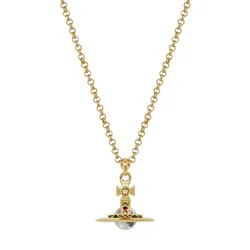 Dây Chuyền Nữ Vivienne Westwood New Petite Orb Pendant Necklace 8050568222170 Màu Vàng