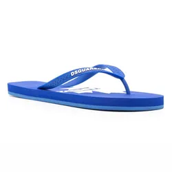 Dép Xỏ Ngón Nam Dsquared2 Flip-flops With Logo In Blue FFM000117207261M2188 Màu Xanh Blue Size 43