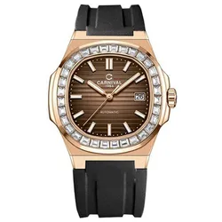 Đồng Hồ Nam Carnival Nautilus Automatic 8108G-VH-DCS-N (8108G) Màu Đen Nâu