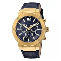 Đồng Hồ Nam Salvatore Ferragamo F-80 Chrono 44mm Màu Xanh Navy
