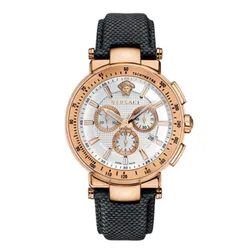 Đồng Hồ Nam Versace Mystique Chronograph Date Rose Gold VFG070013 Màu Đen