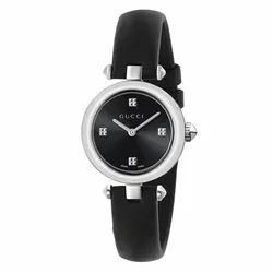 Đồng Hồ Nữ Gucci YA141506 Quartz Diamantissima Black Dial Màu Đen