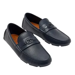 Giày Lười Nam Gucci Havel Driver Loafers 820658AAEFR4009 Màu Xanh Navy Size 40.5