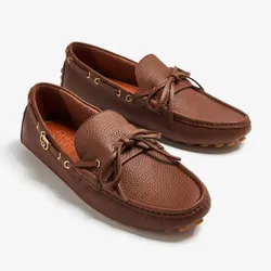Giày Lười Nam Gucci Interlocking G Driving Loafers Màu Nâu Size 40