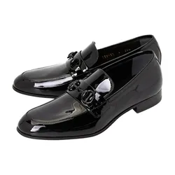 Giày Lười Nam Gucci With Horsebit Black Patent Leather Loafer 730137 BNC00 1000 Màu Đen Size 7