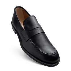 Giày Lười Nam Made in Italy Alex-12_Black (0444) Màu Đen Size 39
