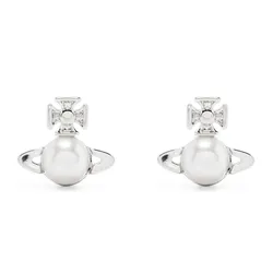 Khuyên Tai Nữ Vivienne Westwood Balbina Earrings Fleas Màu Bạc