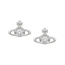 Khuyên Tai Nữ Vivienne Westwood Nano Solitaire Earrings 8050889135258 Màu Bạc