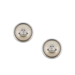 Khuyên Tai Nữ Vivienne Westwood Olga Earrings Màu Trắng/Bạc