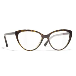 Kính Mắt Cận Chanel Cat Eyes Eyeglasses Acetate CH3393 C714 Màu Nâu Havana