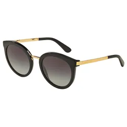 Kính Mát Unisex Dolce & Gabbana DG4268 Round Sunglasses Màu Đen