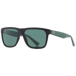 Kính Mát Unisex Lacoste Dark Grey Square Sunglasses L732S 004 56 Màu Xanh