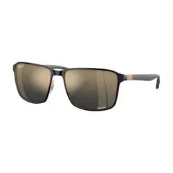 Kính Mát Unisex Rayban RB3721CH 187/J0 Polarized+ Lenses Màu Đen Vàng