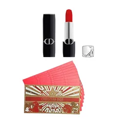 Set Son Dior&nbsp;Rouge Dior Limited Edition Lunar New Year 2026 3 Món (Dior 999 + 8 Bao Lì Xì + Túi Giấy)