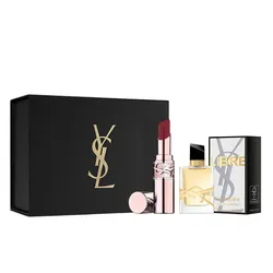 Set Son + Nước Hoa Yves Saint Laurent YSL (Loveshine Candy Glow 5B Nude Crush Hồng Đất + Libre EDP 7.5ml)