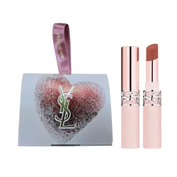 Set Son Yves Saint Laurent YSL Lovenude Lip Blusher 3 Taupe Flirt Màu Nâu Cam Đất