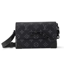 Túi Đeo Chéo Nam Louis Vuitton LV Steamer Wearable M81783 Màu Đen