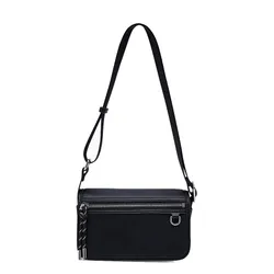 Túi Đeo Chéo Nam Lyn Jacob Infinite Crossbody Bag - Black L26CBWC020 Màu Đen