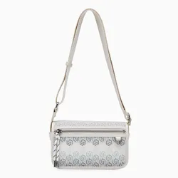 Túi Đeo Chéo Nam Lyn Jacob Infinite Crossbody Bag - Printed White L26CBWC020 Màu Xám Trắng