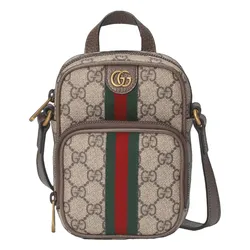Túi Đeo Chéo Nữ Gucci Ophidia Mini Bag Monogram 671682-96IWT-8745 Màu Xám