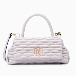 Túi Đeo Chéo Nữ Lyn Berlyn Quilt Top Handle Handbag - Ivory L26CBWB002 Màu Trắng Kem