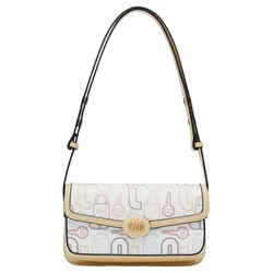 Túi Đeo Chéo Nữ Lyn Jenson Crossbody Bag White Variation 2 L26CBWA144 Màu Trắng Vàng