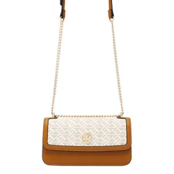 Túi Đeo Chéo Nữ Lyn Mona Ii Crossbody Bag Printed Beige L26CBWA148 Màu Be Nâu