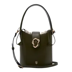 Túi Đeo Chéo Nữ Lyn Vary Infinite Bucket Bag Dark Green L26CBWB019 Màu Xanh Green