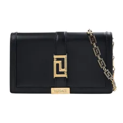 Túi Đeo Chéo Nữ Versace Greca Goddess Leather Mini Bag 'Black/Gold' 1007220 1A05134 Màu Đen