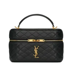 Túi Đeo Chéo Nữ Yves Saint Laurent YSL Gaby Vanity Medium In Lambskin 7667311EL071000 Màu Đen