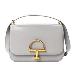 Túi Đeo Vai Nữ Gucci Calfskin Siena Grey Shoulder Bag Màu Xám