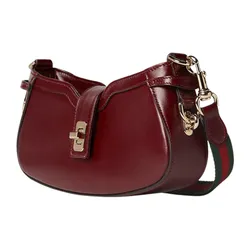 Túi Đeo Vai Nữ Gucci Moon Side Rosso Ancora Leather Shoulder Bag Màu Đỏ