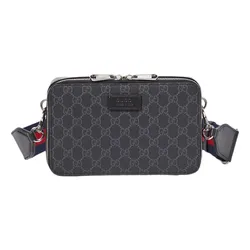Túi Đeo Vai Nam Gucci GG Supreme Mini Shoulder Bag Màu Đen