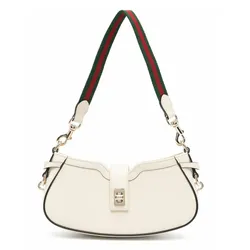 Túi Đeo Vai Nữ Gucci Moon Side Mini Leather Shoulder Bag Màu Trắng