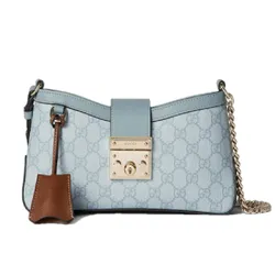 Túi Đeo Vai Nữ Gucci Padlock Shoulder Bag 811705-FAD3R-8744 Màu Xanh Nhạt