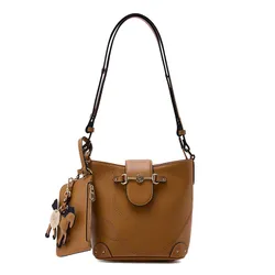 Túi Đeo Vai Nữ Lyn Arizonia Infinite Bucket Bag - Brown L26CBWA083 Màu Nâu