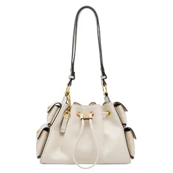 Túi Đeo Vai Nữ Lyn Atelier M Bucket Bag L26CBWB029 Light Beige Màu Kem