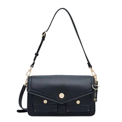 Túi Đeo Vai Nữ Lyn Atelier M Shoulder Bag - Black L26CBWB030 Màu Đen