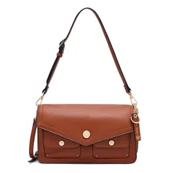Túi Đeo Vai Nữ Lyn Atelier M Shoulder Bag - Brown L26CBWB030 Màu Nâu