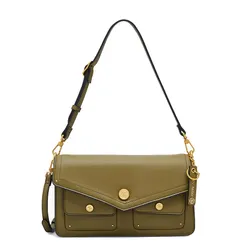 Túi Đeo Vai Nữ Lyn Atelier M Shoulder Bag - Dark Green L26CBWB030 Màu Xanh Green