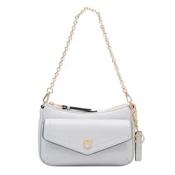 Túi Đeo Vai Nữ Lyn Atelier S Shoulder Bag L26CBWB031 Light Grey Màu Trắng Xám