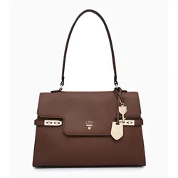 Túi Đeo Vai Nữ Lyn Fineness Revision Top M Handbag - Dark Brown L26SBWA062 Màu Nâu