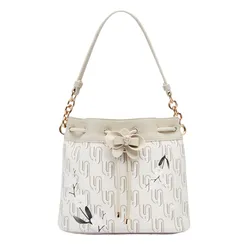 Túi Đeo Vai Nữ Lyn Ivy Infinite S Shoulder Bag Printed Beige L26CBWA187 Màu Be