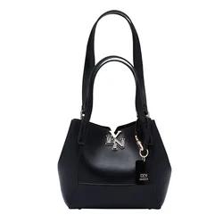 Túi Đeo Vai Nữ Lyn Olga S Shopping Bag Black L26CBWA139 Màu Đen