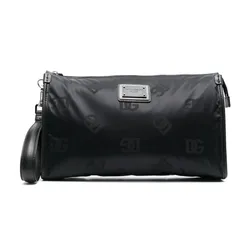 Túi Đựng Đồ Dolce & Gabbana D&G Toiletry Bag With Logo Plaque Màu Đen